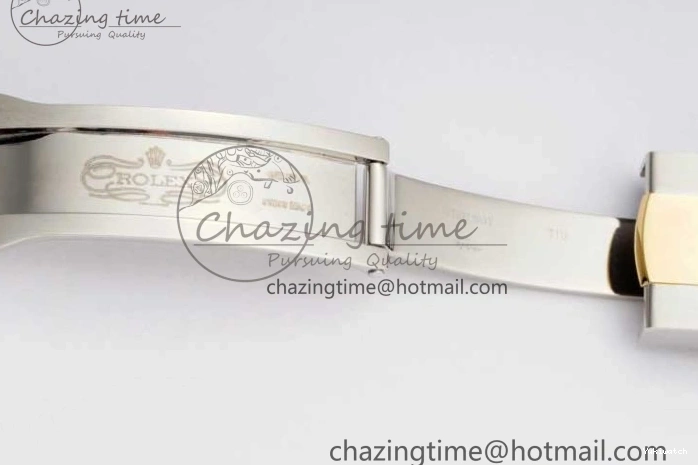 DIWF 904L SA3235 1:1 YG DateJust on Steel Bracelet Jubilee 36mm Best SS Markers Gray Dial Edition Green 0404